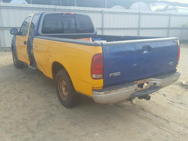 1FTZX1725WKA40409 - 1998 FORD F150 BLUE photo 3