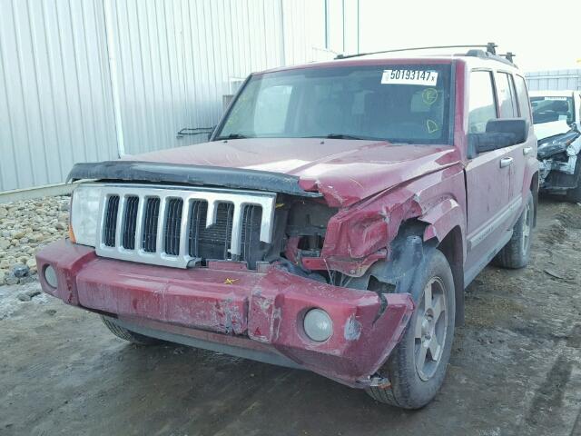 1J4RG4GK3AC124405 - 2010 JEEP COMMANDER RED photo 2