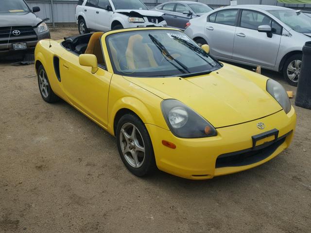 JTDFR320410028321 - 2001 TOYOTA MR2 SPYDER YELLOW photo 1