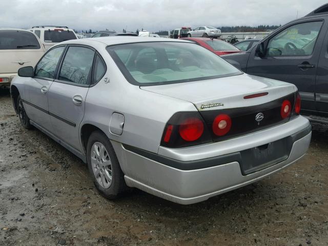 2G1WF52E149374006 - 2004 CHEVROLET IMPALA SILVER photo 3