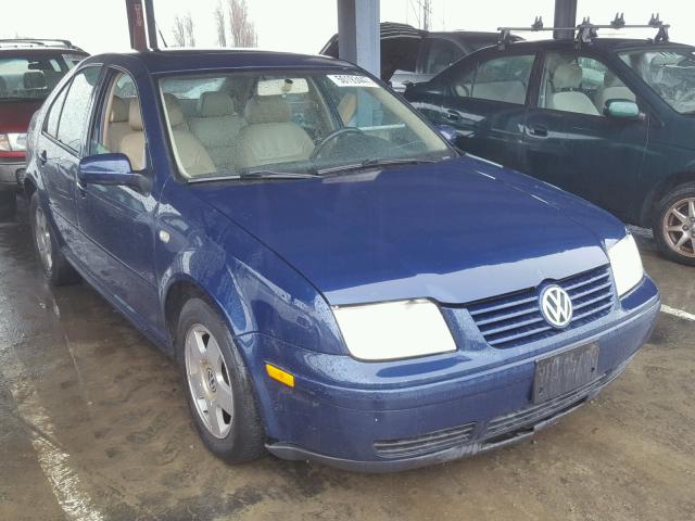 3VWSE69M22M017205 - 2002 VOLKSWAGEN JETTA GLS BLUE photo 1