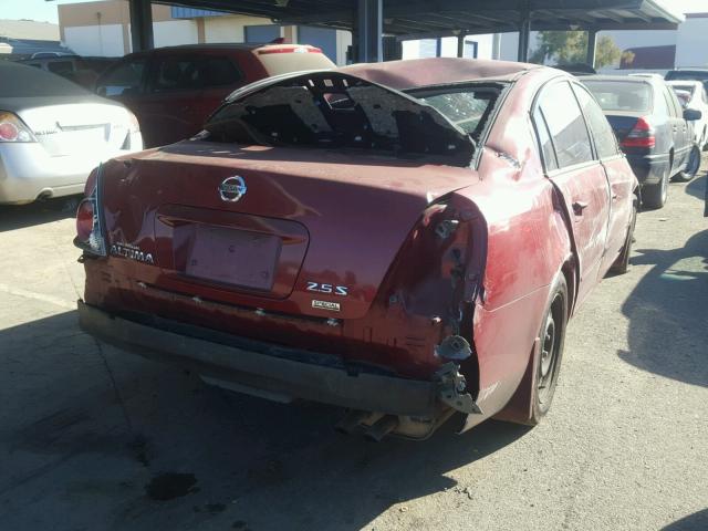 1N4AL11D16C130305 - 2006 NISSAN ALTIMA S BURGUNDY photo 4