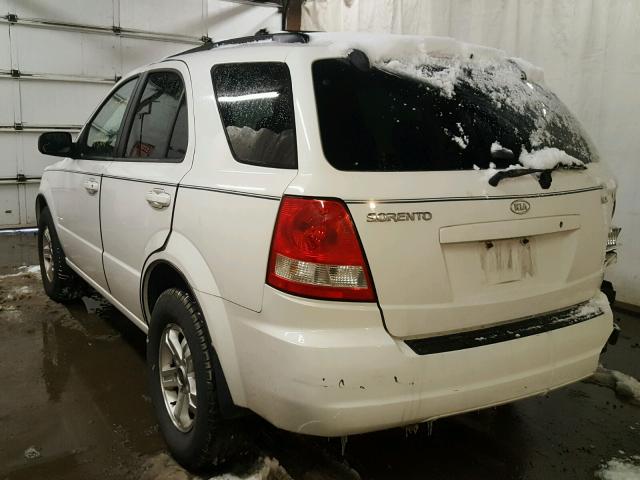 KNDJC733545275074 - 2004 KIA SORENTO EX WHITE photo 3