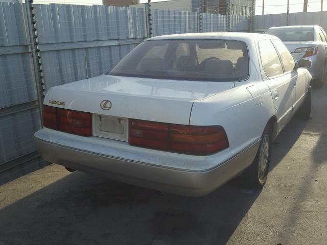 JT8UF11E8N0145129 - 1992 LEXUS LS 400 WHITE photo 4