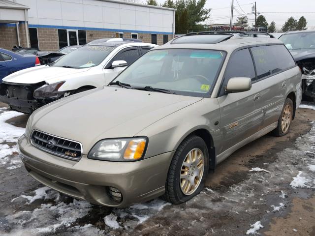 4S3BH806537635327 - 2003 SUBARU LEGACY OUT TAN photo 2