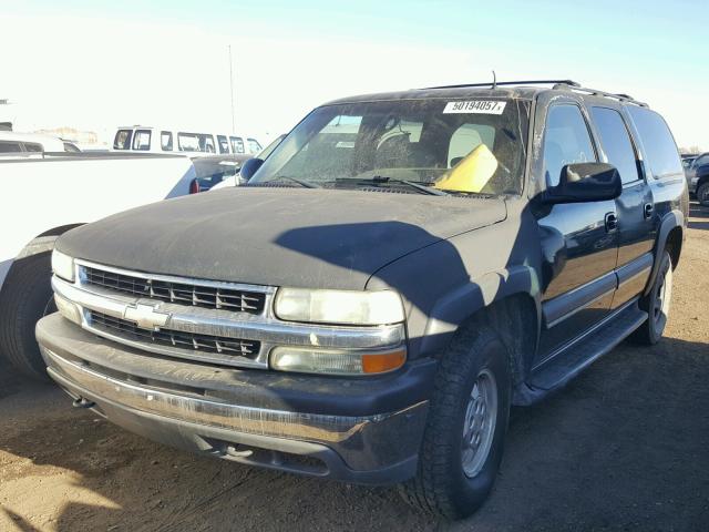 1GNFK16Z62J266093 - 2002 CHEVROLET SUBURBAN K BLACK photo 2