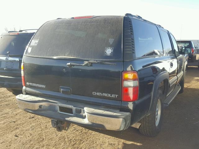 1GNFK16Z62J266093 - 2002 CHEVROLET SUBURBAN K BLACK photo 4