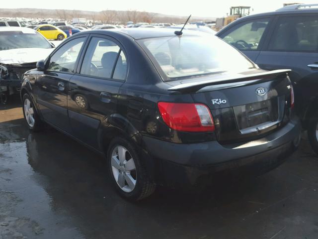 KNADE223596441779 - 2009 KIA RIO BASE BLACK photo 3