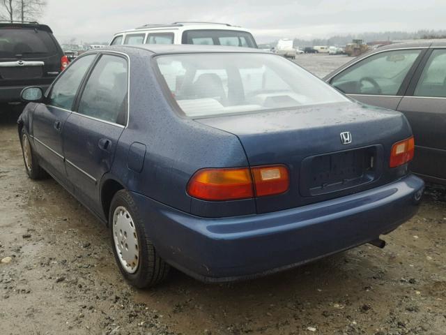 JHMEH9590NS004568 - 1992 HONDA CIVIC EX 蓝色 照片 3