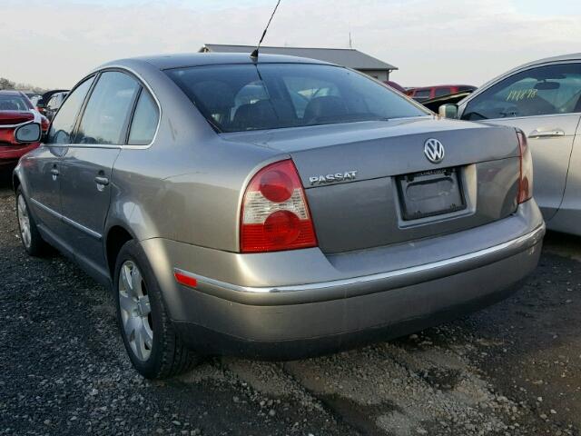 WVWAD63B95P025390 - 2005 VOLKSWAGEN PASSAT GLS GRAY photo 3