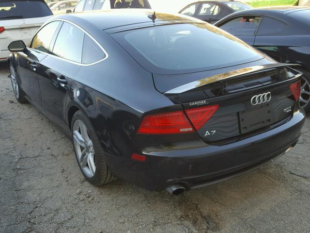 WAUSGAFC3CN002437 - 2012 AUDI A7 PRESTIG BLACK photo 3