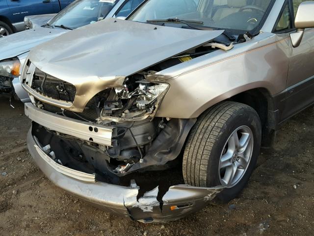 JTJGF10U720138141 - 2002 LEXUS RX 300 TAN photo 9