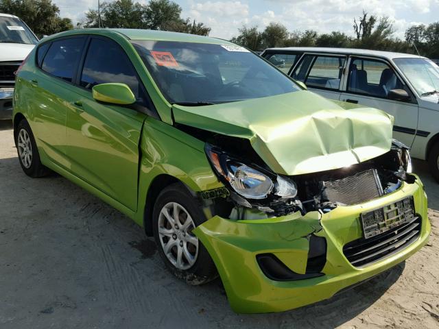 KMHCT5AE2CU050208 - 2012 HYUNDAI ACCENT GLS GREEN photo 1