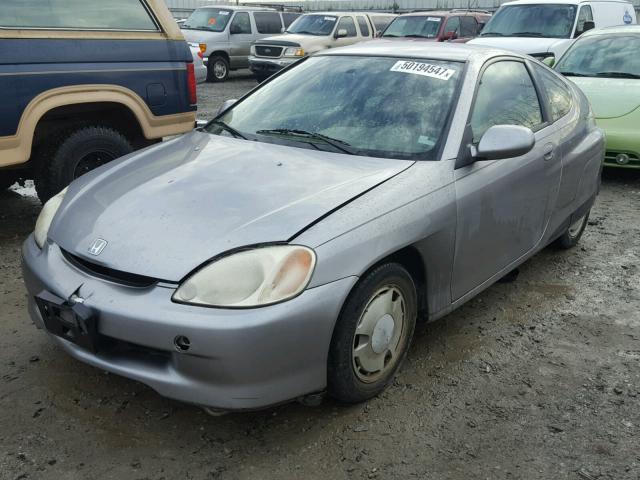 JHMZE1354YT004776 - 2000 HONDA INSIGHT GRAY photo 2