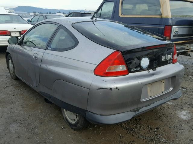 JHMZE1354YT004776 - 2000 HONDA INSIGHT GRAY photo 3