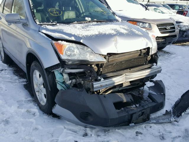 JHLRE48797C122465 - 2007 HONDA CR-V EXL SILVER photo 9