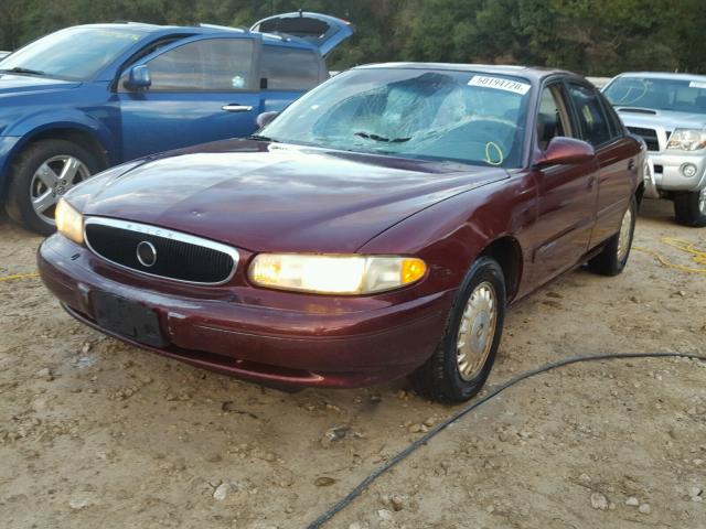 2G4WY55J311139350 - 2001 BUICK CENTURY LI BURGUNDY photo 2