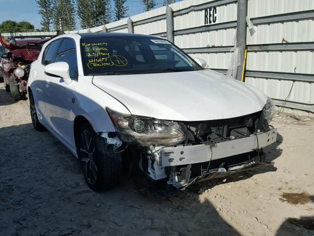 JTHKD5BH1F2225455 - 2015 LEXUS CT 200 WHITE photo 1