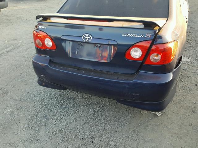 1NXBR32E07Z789757 - 2007 TOYOTA COROLLA CE BLUE photo 9