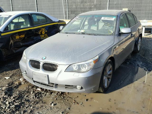 WBANB53597CP06670 - 2007 BMW 550 I SILVER photo 2