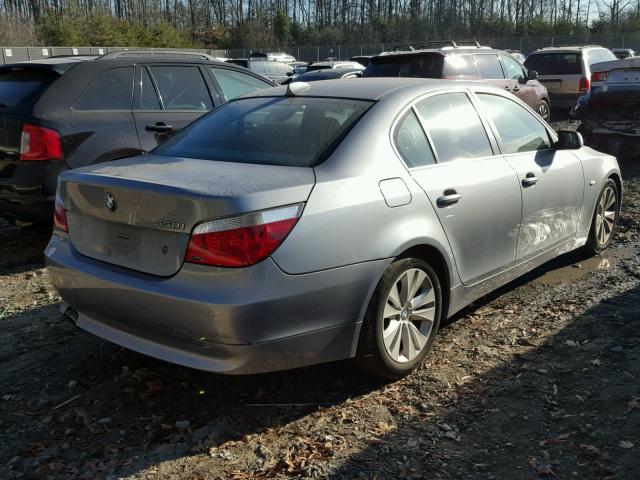 WBANB53597CP06670 - 2007 BMW 550 I SILVER photo 4