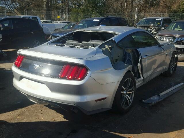 1FA6P8TH4F5377972 - 2015 FORD MUSTANG SILVER photo 4