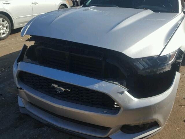 1FA6P8TH4F5377972 - 2015 FORD MUSTANG SILVER photo 9