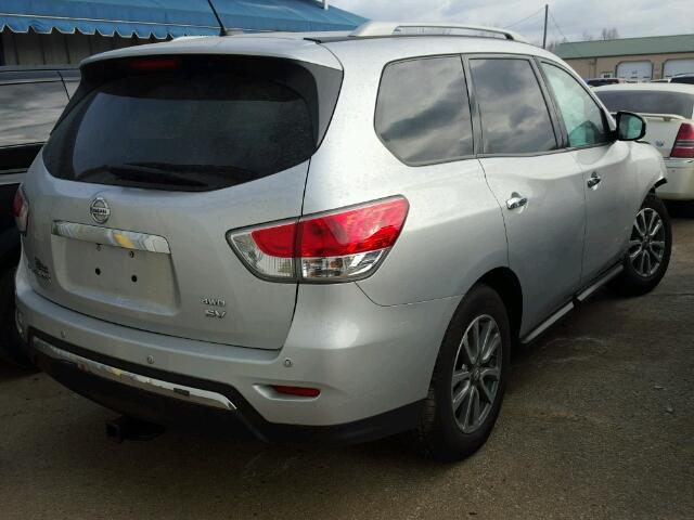 5N1AR2MM8DC646471 - 2013 NISSAN PATHFINDER SILVER photo 4