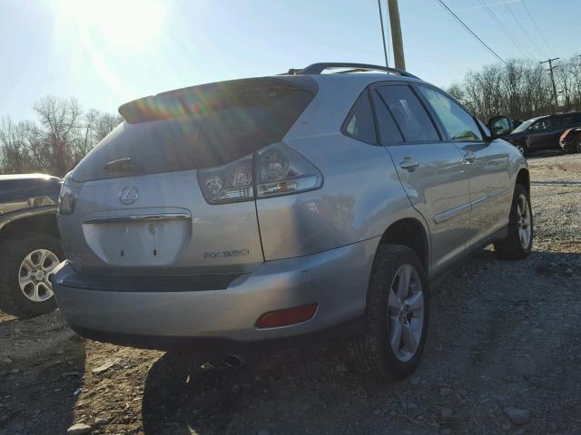 JTJHA31U240047634 - 2004 LEXUS RX 330 SILVER photo 4