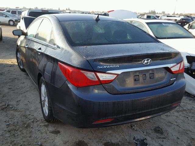 5NPEC4AC4BH060804 - 2011 HYUNDAI SONATA SE BLUE photo 3