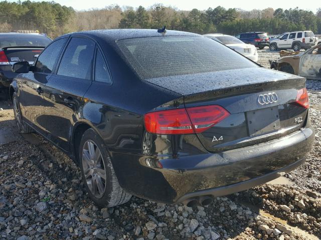 WAUBFAFL8AN069194 - 2010 AUDI A4 PREMIUM BLACK photo 3