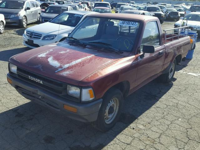 JT4RN81A5M0067861 - 1991 TOYOTA PICKUP 1/2 RED photo 2