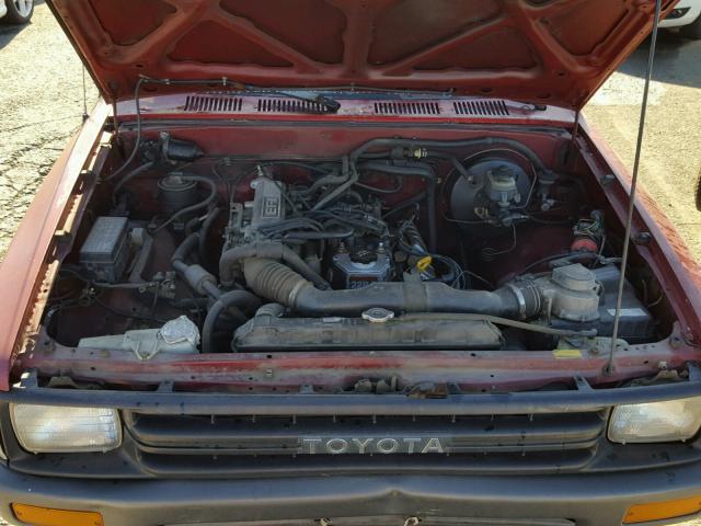 JT4RN81A5M0067861 - 1991 TOYOTA PICKUP 1/2 RED photo 7