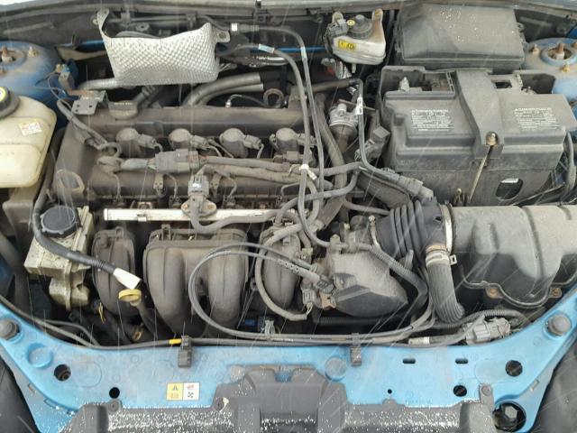 1FAHP34N87W207576 - 2007 FORD FOCUS ZX4 BLUE photo 7