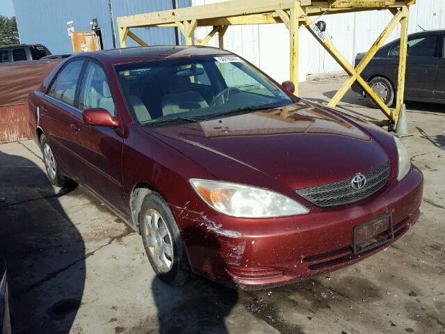 4T1BE32K03U256206 - 2003 TOYOTA CAMRY LE RED photo 1