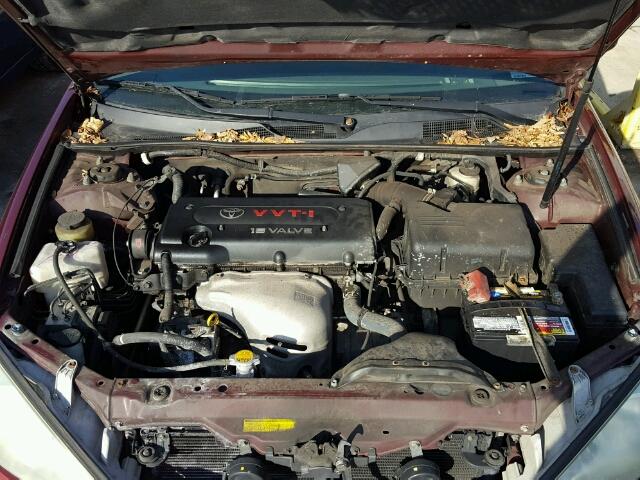 4T1BE32K03U256206 - 2003 TOYOTA CAMRY LE RED photo 7