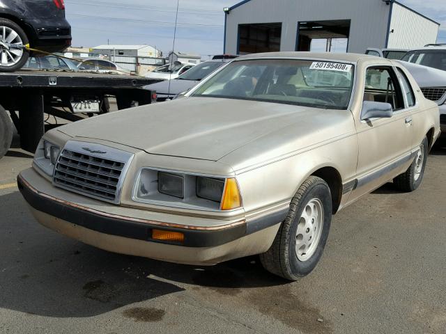 1FABP4635GH124019 - 1986 FORD THUNDERBIR TAN photo 2