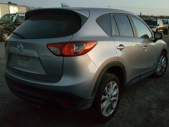 JM3KE4DY5E0365838 - 2014 MAZDA CX-5 GT SILVER photo 4