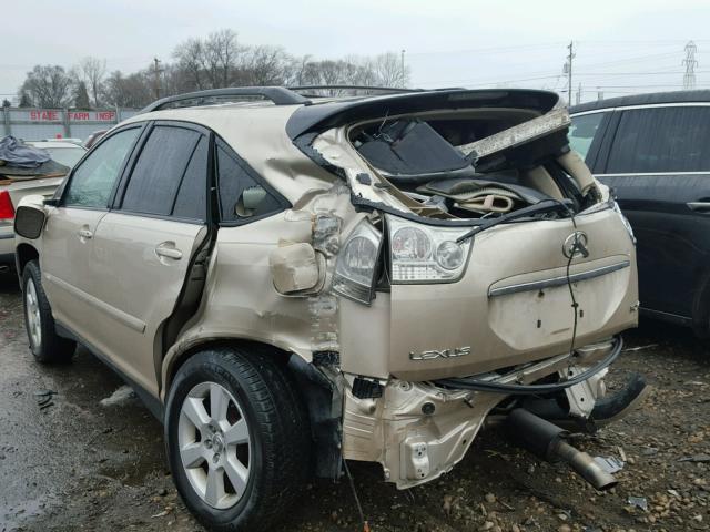 2T2HA31U34C022956 - 2004 LEXUS RX 330 TAN photo 3