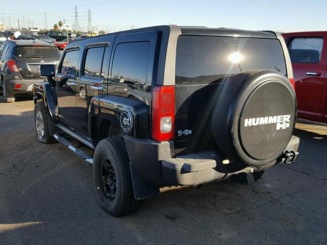 5GTDN13EX78102913 - 2007 HUMMER H3 BLACK photo 3