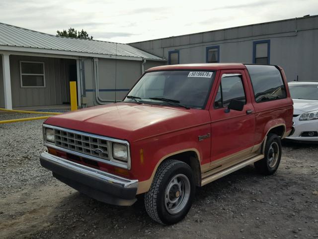 1FMCU12T4JUA60660 - 1988 FORD BRONCO II RED photo 2