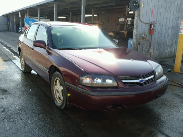 2G1WF55E749337862 - 2004 CHEVROLET IMPALA 勃艮第红 照片 1