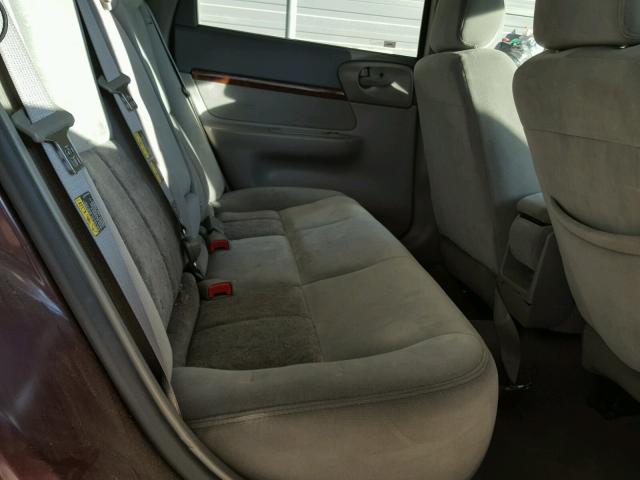 2G1WF55E749337862 - 2004 CHEVROLET IMPALA 勃艮第红 照片 6