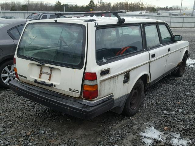 YV1AW8800P1950864 - 1993 VOLVO 240 WHITE photo 4