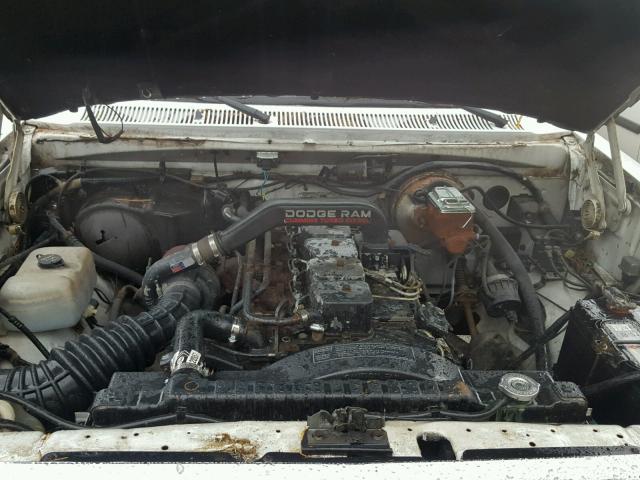 1B7KE2689MS276240 - 1991 DODGE D-SERIES D WHITE photo 7