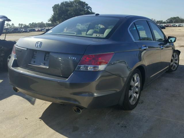 1HGCP36868A058354 - 2008 HONDA ACCORD EXL GRAY photo 4