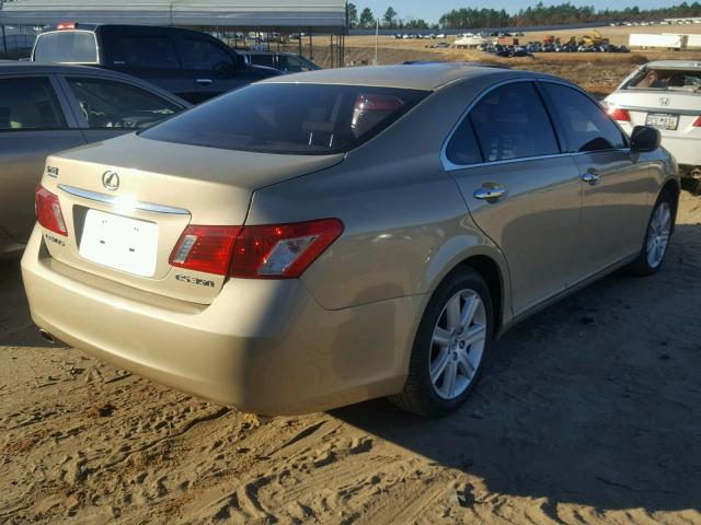 JTHBJ46G972030595 - 2007 LEXUS ES 350 TAN photo 4