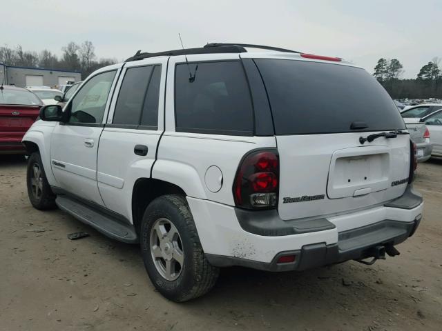 1GNDS13S232204362 - 2003 CHEVROLET TRAILBLAZE WHITE photo 3