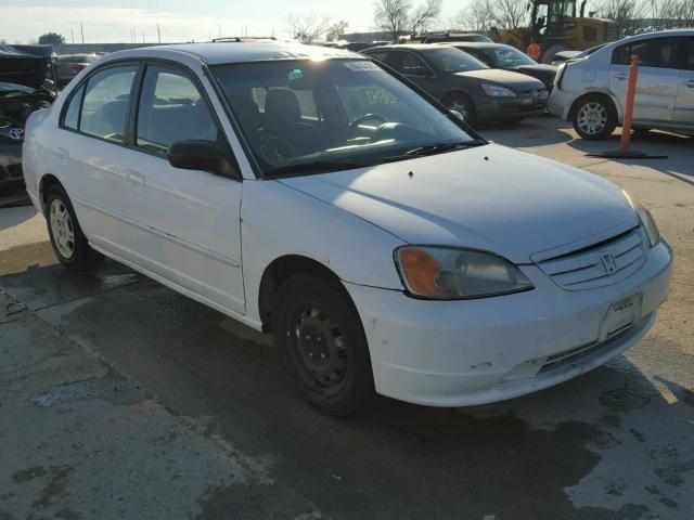 2HGES16551H523974 - 2001 HONDA CIVIC LX WHITE photo 1