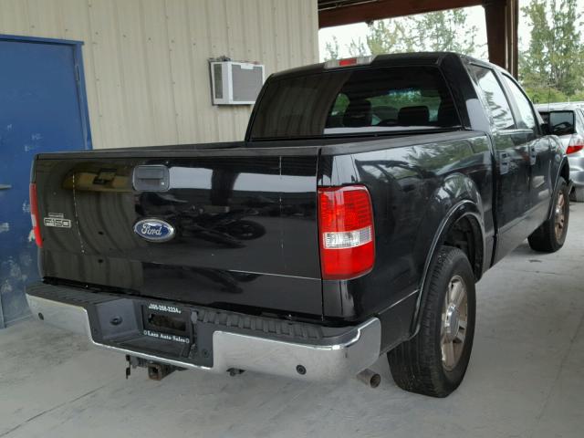 1FTPW12V76KD97442 - 2006 FORD F150 SUPER BLACK photo 4